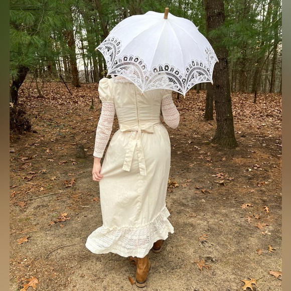 Lanz Dresses & Skirts - 70s Lanz Victorian Style Ivory Dress